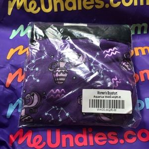 MeUndies women boy short underpants medium aquarius